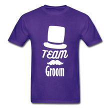 Load image into Gallery viewer, Team Groom Adult Tagless T-Shirt - purple
