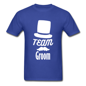 Team Groom Adult Tagless T-Shirt - royal blue