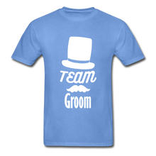 Load image into Gallery viewer, Team Groom Adult Tagless T-Shirt - carolina blue
