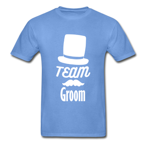 Team Groom Adult Tagless T-Shirt - carolina blue