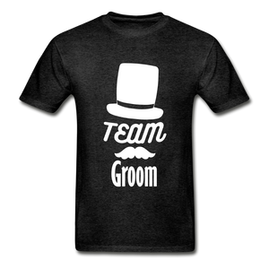 Team Groom Adult Tagless T-Shirt - charcoal gray