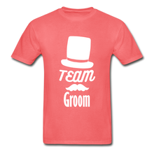 Load image into Gallery viewer, Team Groom Adult Tagless T-Shirt - coral
