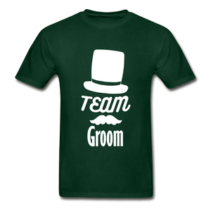 Team Groom Adult Tagless T-Shirt - forest green