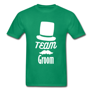 Team Groom Adult Tagless T-Shirt - kelly green