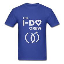 Load image into Gallery viewer, I Do Crew Adult Tagless T-Shirt - royal blue
