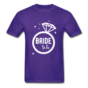 Bride To Be Adult Tagless T-Shirt - purple