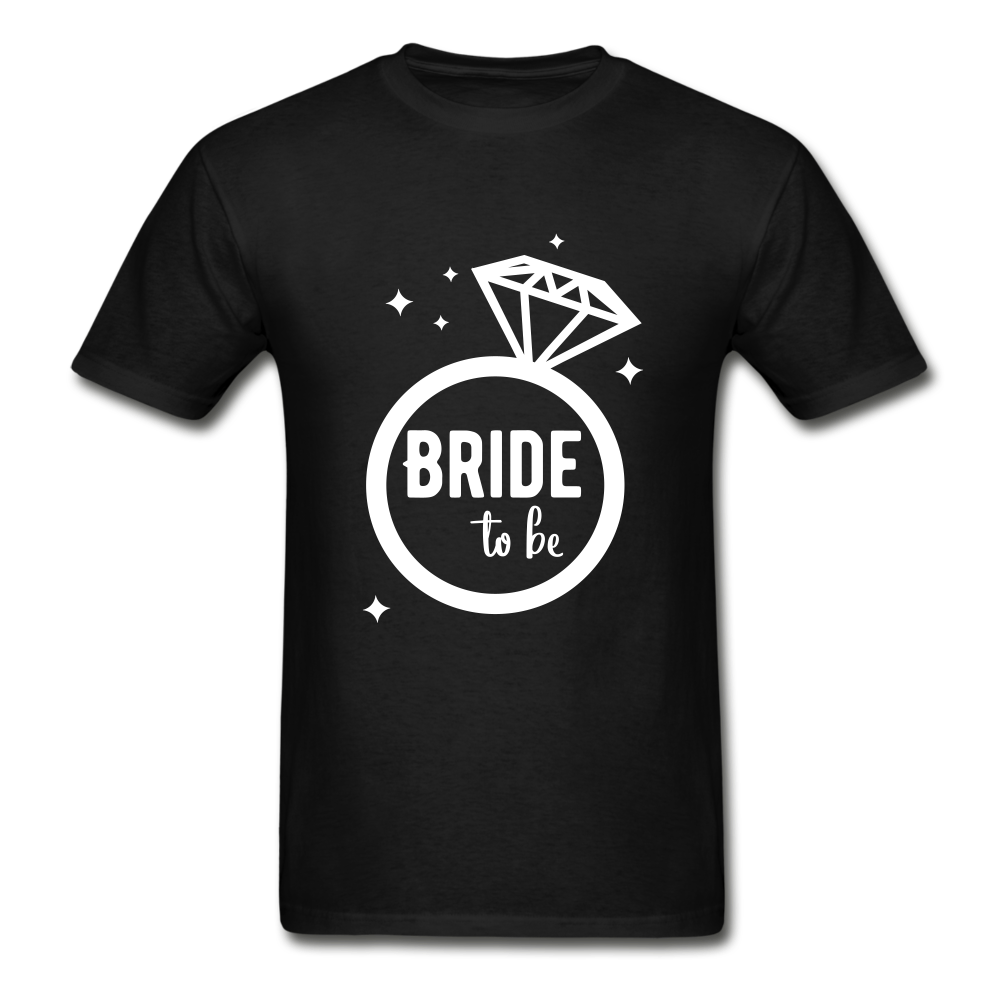 Bride To Be Adult Tagless T-Shirt - black