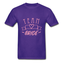 Load image into Gallery viewer, Team Bride Adult Tagless T-Shirt - purple
