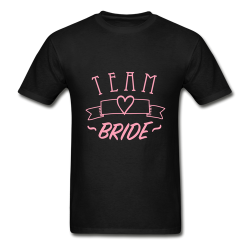 Team Bride Adult Tagless T-Shirt - black