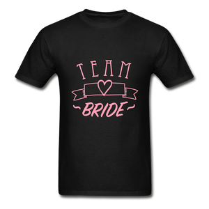 Team Bride Adult Tagless T-Shirt - black