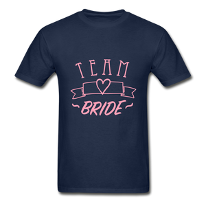 Team Bride Adult Tagless T-Shirt - navy