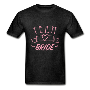 Team Bride Adult Tagless T-Shirt - charcoal gray