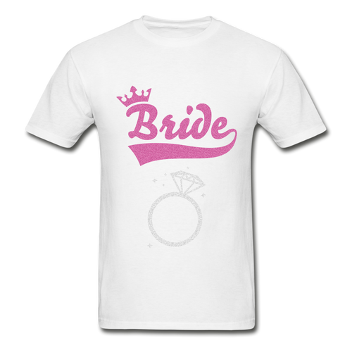 Bride Adult Tagless T-Shirt - white