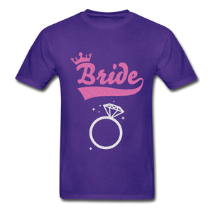 Bride Adult Tagless T-Shirt - purple