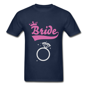 Bride Adult Tagless T-Shirt - navy