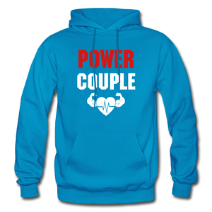 Power Couple Hoodies - turquoise