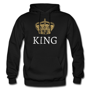 King and Queen Hoodies - black