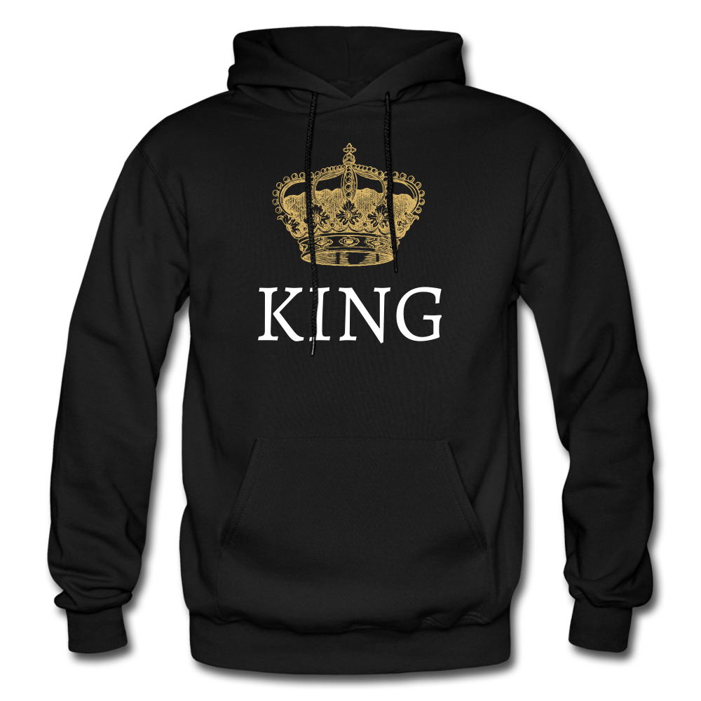 King and Queen Hoodies - black