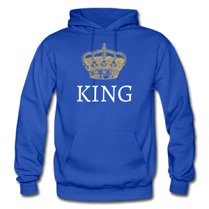 King and Queen Hoodies - royal blue