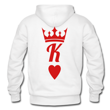 Carica l&#39;immagine nel visualizzatore di Gallery, K of Hearts Hoodie - white
