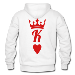 K of Hearts Hoodie - white