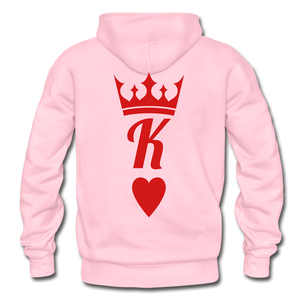 K of Hearts Hoodie - light pink