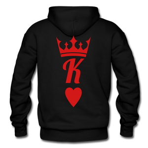 K of Hearts Hoodie - black