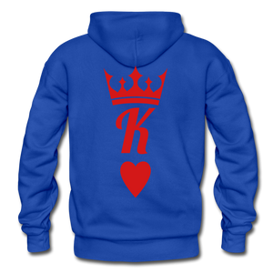 K of Hearts Hoodie - royal blue