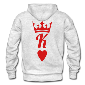 K of Hearts Hoodie - light heather gray