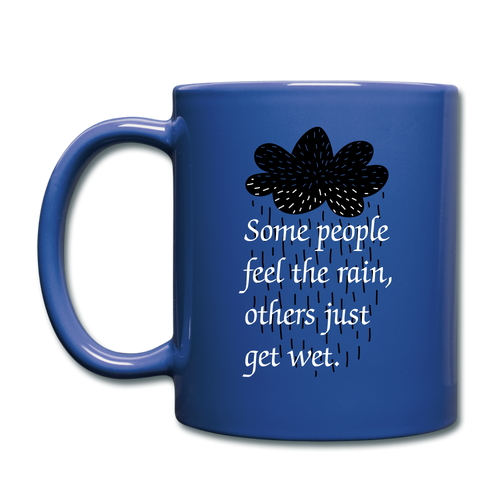 RIGHT - Feel the Rain Mug - royal blue