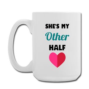 Coffee/Tea Mug 15 oz - white