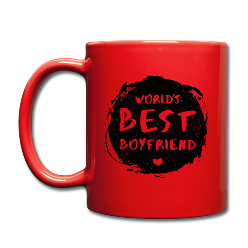 RIGHT - World's Best Boyfriend Mug - red