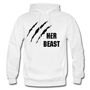 ACTUALLY RIGHT - Her Beast Hoodie - white