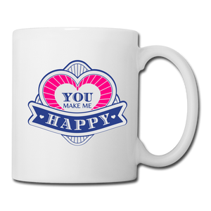 RIGHT - You Make Me Happy Mug - white