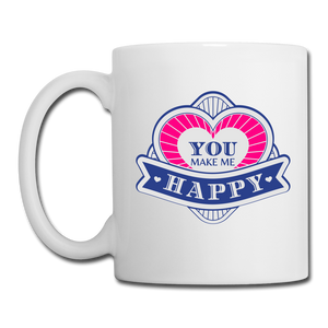 RIGHT - You Make Me Happy Mug - white