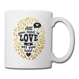 RIGHT - All You Need is Love Mug - white