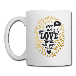 RIGHT - All You Need is Love Mug - white