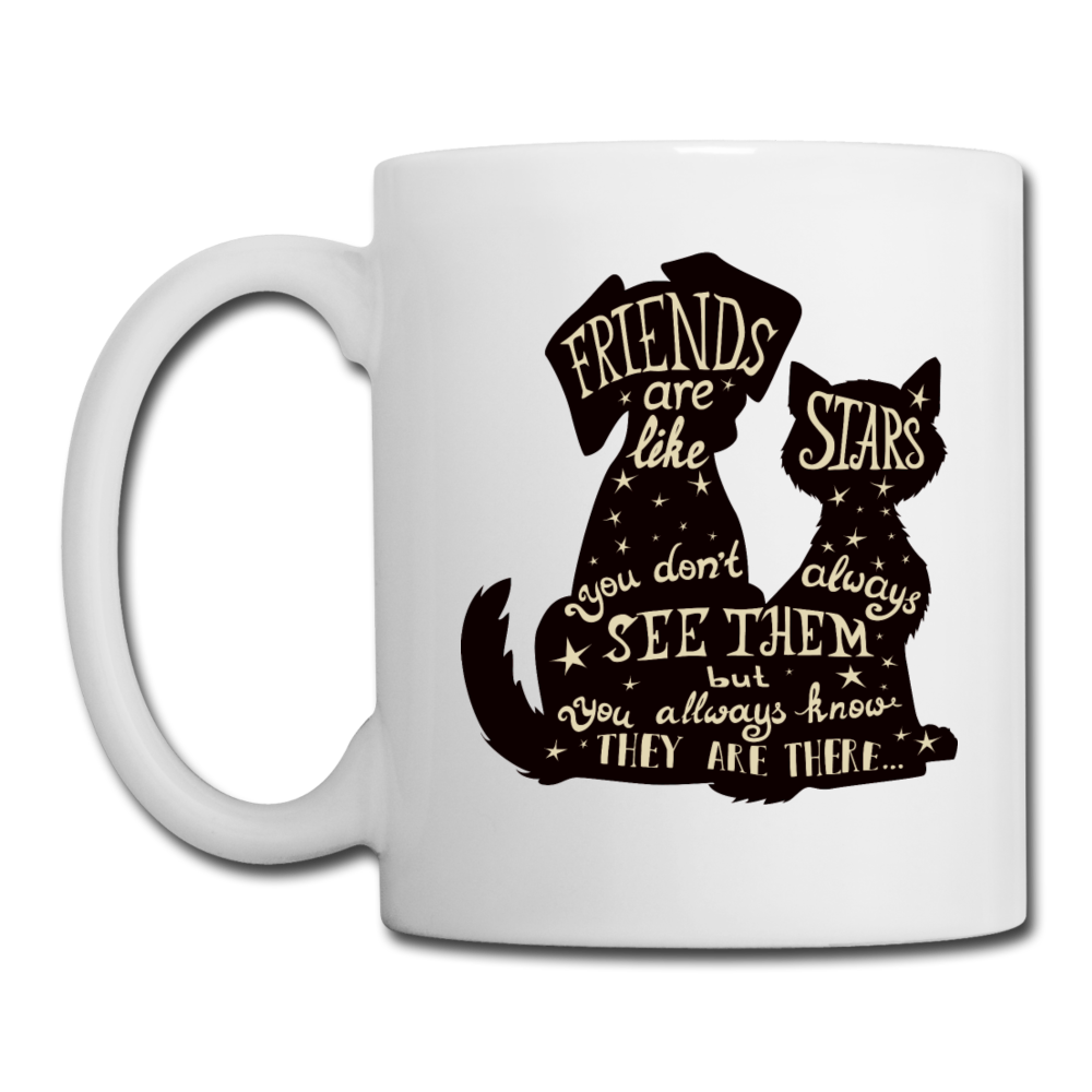 RIGHT - Friends Are Like Stars Mug - white