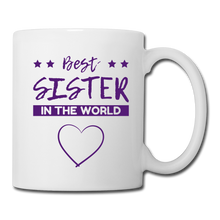 Cargar imagen en el visor de la galería, RIGHT - Purple Best Sister Mug - white
