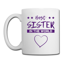 Cargar imagen en el visor de la galería, RIGHT - Purple Best Sister Mug - white
