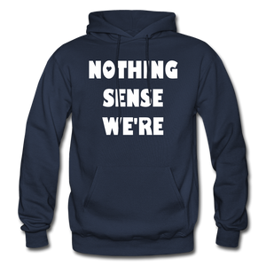 Nothing Makes Sense When We're Apart Matching Hoodies - navy