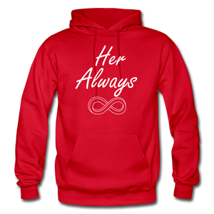 Her Always/His Forever Matching Hoodies FLEX - red