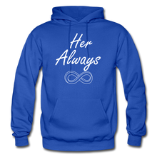 Cargar imagen en el visor de la galería, Her Always/His Forever Matching Hoodies FLEX - royal blue
