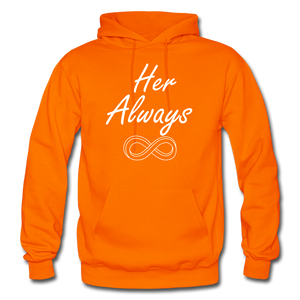 Her Always/His Forever Matching Hoodies FLEX - orange