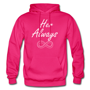 Her Always/His Forever Matching Hoodies FLEX - fuchsia