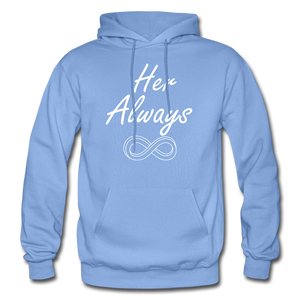 Her Always/His Forever Matching Hoodies FLEX - carolina blue