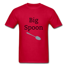 Load image into Gallery viewer, Big/Little Spoon Adult Tagless T-Shirts FLEX - red
