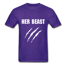 Load image into Gallery viewer, His Beauty and Her Beast Adult Tagless T-Shirts FLEX - purple
