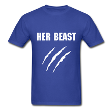 Load image into Gallery viewer, His Beauty and Her Beast Adult Tagless T-Shirts FLEX - royal blue
