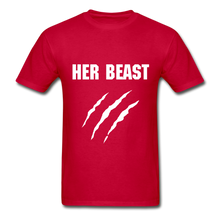 Load image into Gallery viewer, His Beauty and Her Beast Adult Tagless T-Shirts FLEX - red
